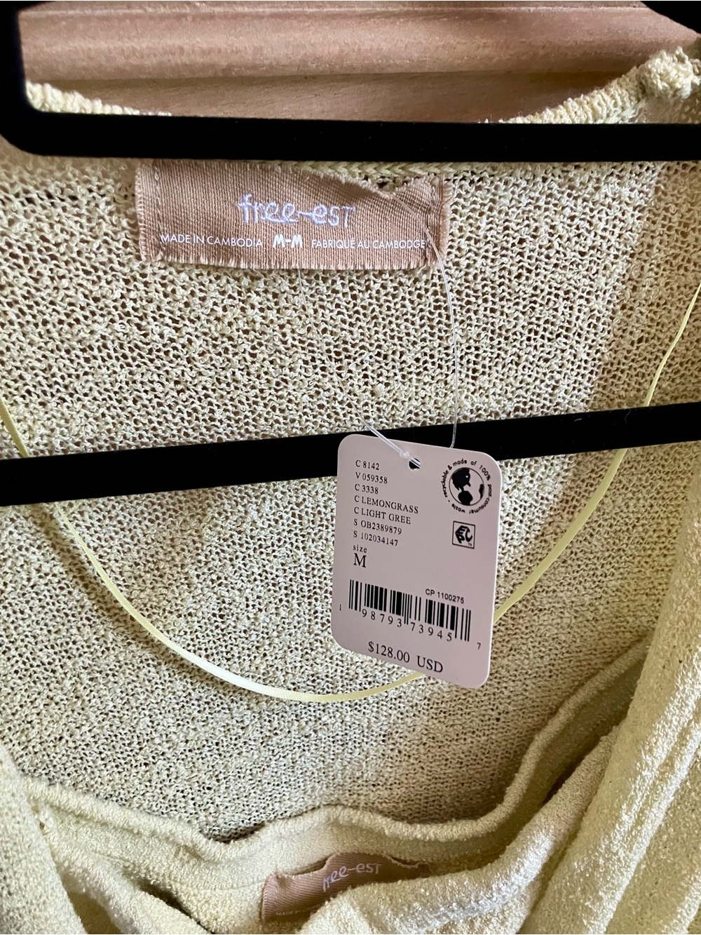 Free People Lemongrass Maxi Tube Dress with matching Coat/Wrap - Picture 4 of 12